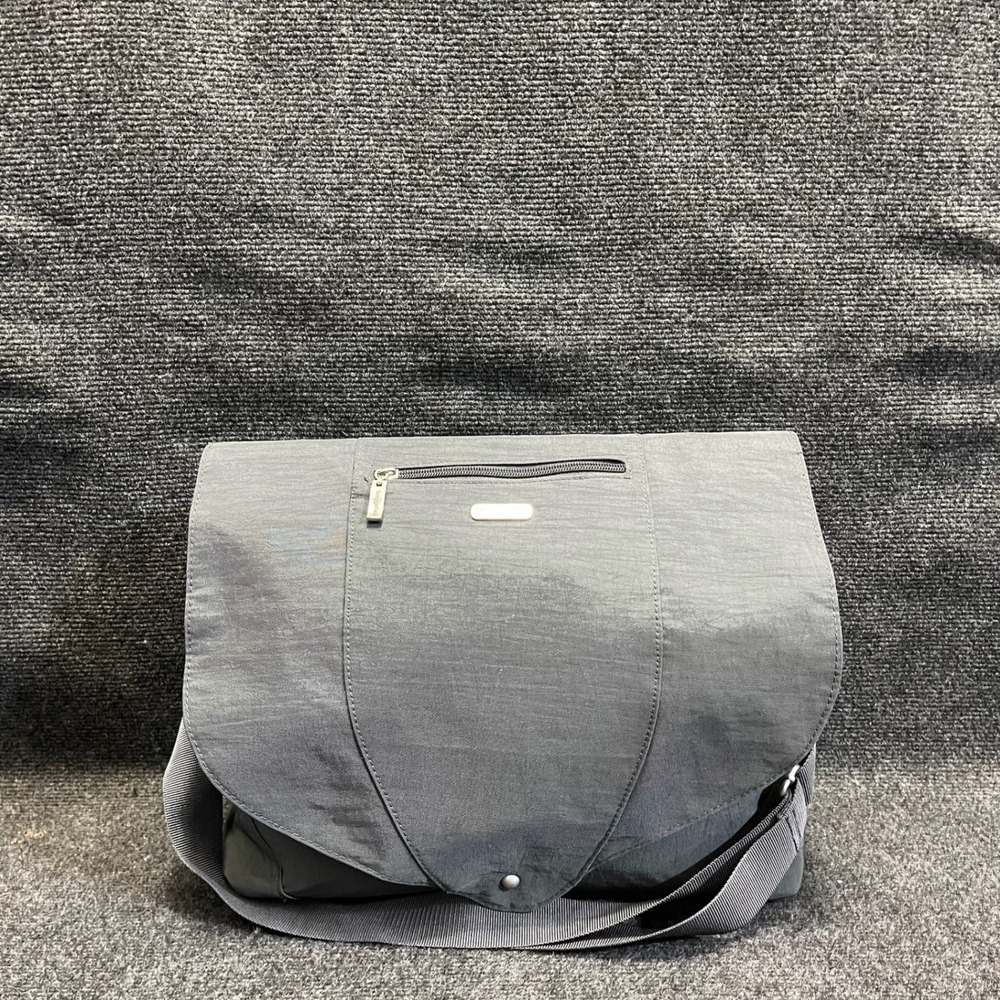 Baggallini Neighborhood laptop messenger bag Gray Nylon Crossbody Shoulder Bag